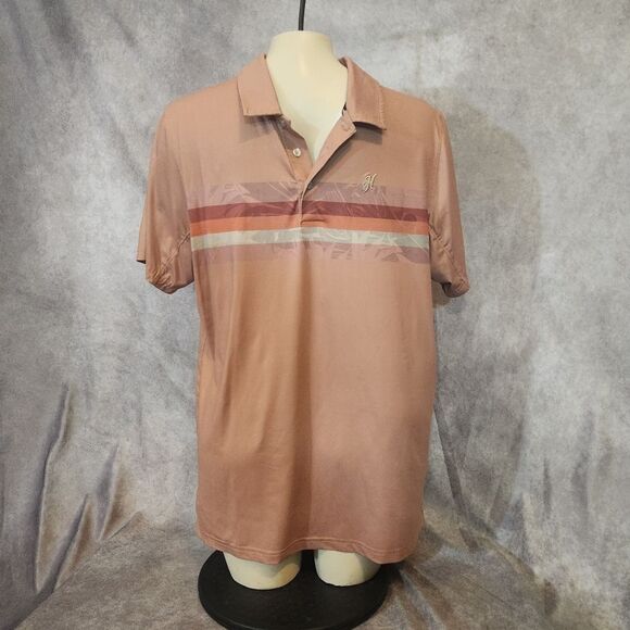 Men's Hooey Orange Cowboy Golf Polo Shirt Size Medium - Picture 2 of 5